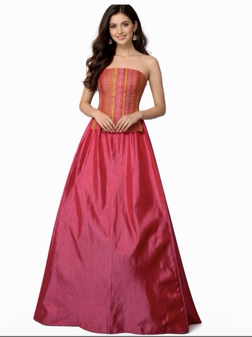 Vintage Pink Evening Gown Jessica McClintock for Gunne Sax Size-Top 3, Skirt 5